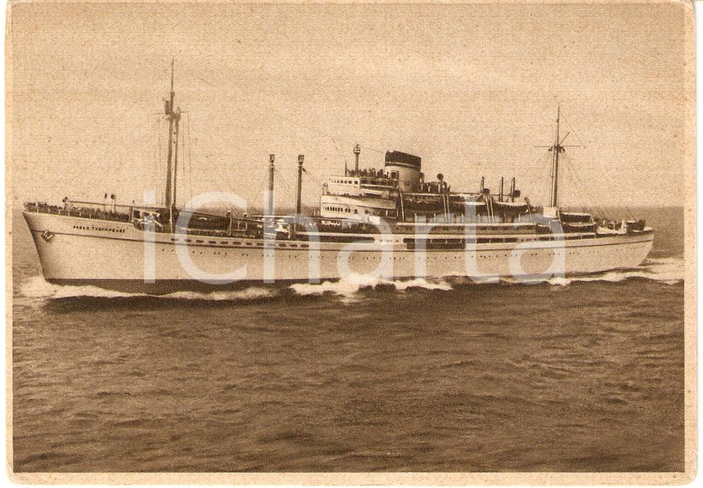 Cartolina originale da collezione 1940 ca MARINA MERCANTILE M/N Paolo TOSCANELLI Navigazione ITALIA Cartolina 2 1