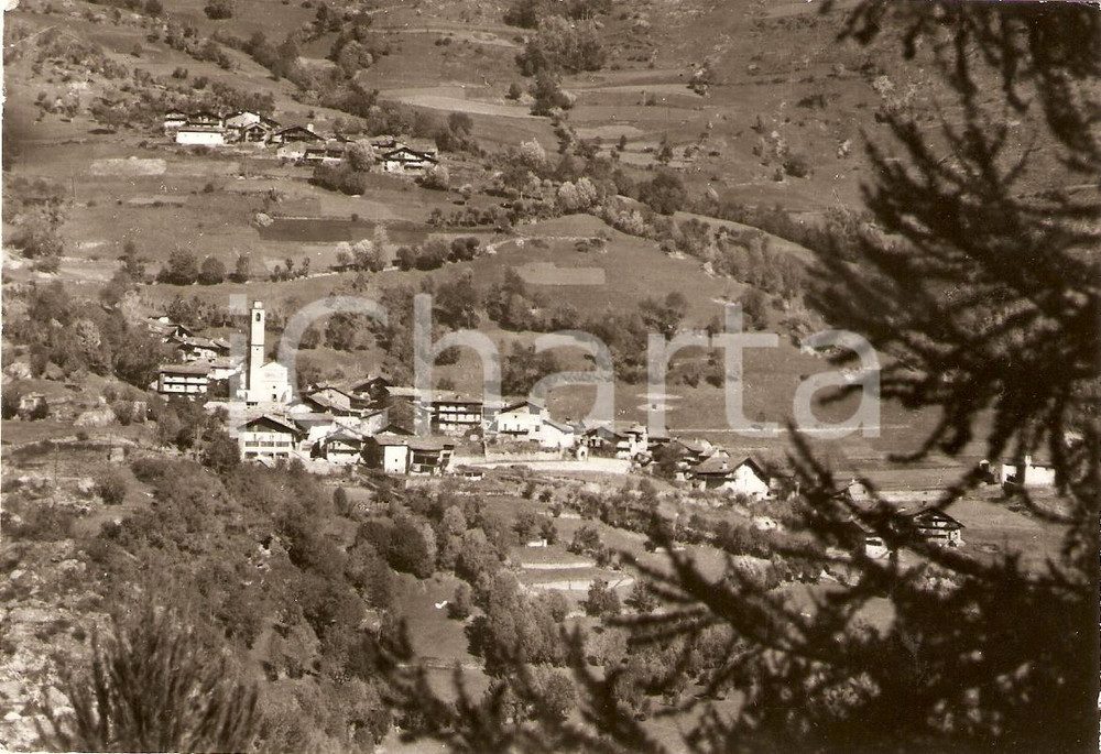 Cartolina originale da collezione 1966 PRAZZO CN Panorama con Frazione USSOLO Cartolina FG VG 1