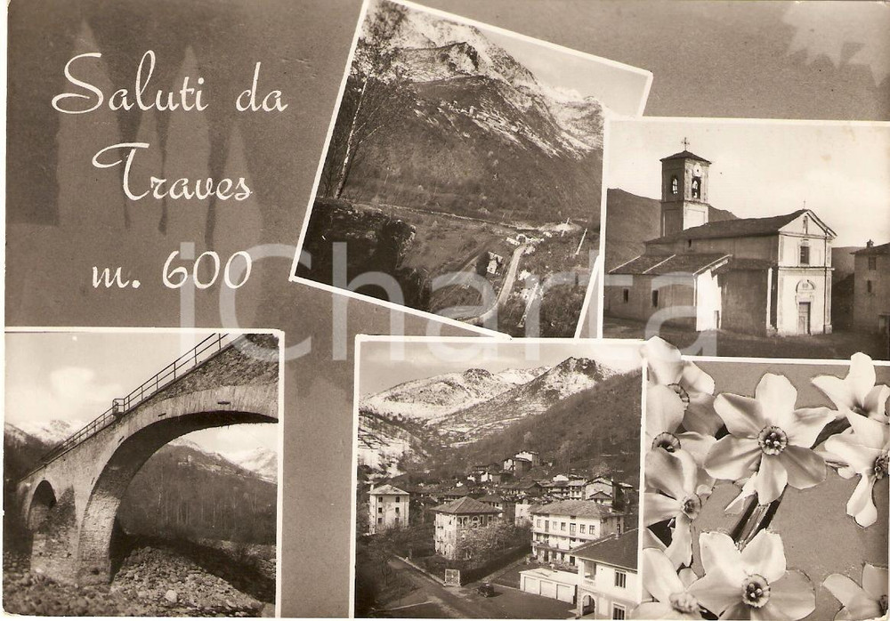 Cartolina originale da collezione 1950 ca TRAVES TO Vedutine Ponte STURA Chiesa SAN PIETRO IN VINCOLI Cartolina 1