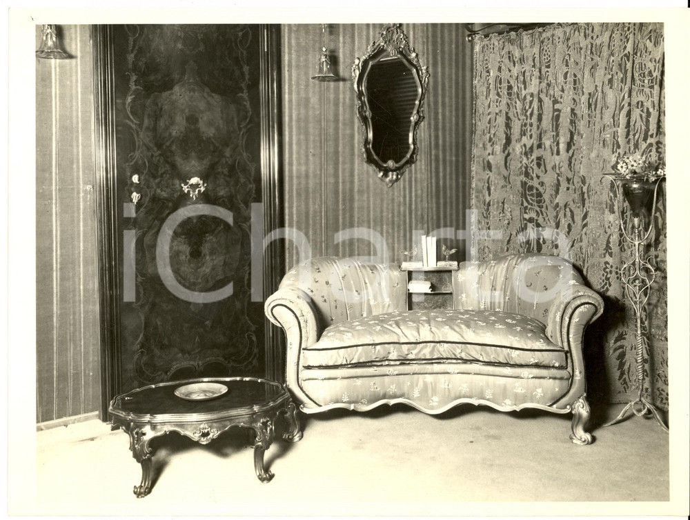 Fotografia d epoca originale 1950 ca SEVESO Arredamenti Fratelli BARNI Salotto Fotografia MODERNARIATO 1