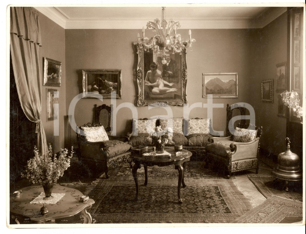 Fotografia d epoca originale 1960 ca SEVESO Mobili Fratelli BARNI Arredamento salotto Foto Gianni MARI 1
