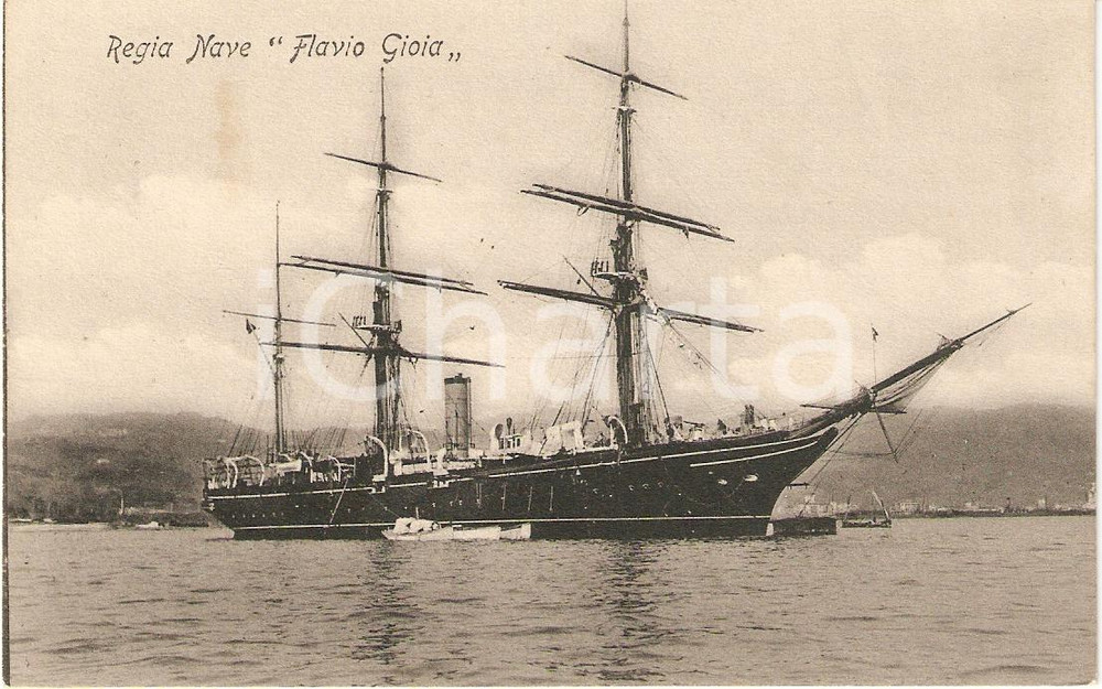 Cartolina originale da collezione 1930 ca MARINA MILITARE Regia nave Flavio GIOIA Incrociatore Cartolina FP NV 1