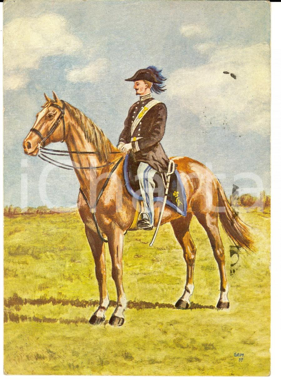 Cartolina originale da collezione 1958 PINEROLO TO Scuola Veterinaria del Servizio Militare DANNEGGIATA 1