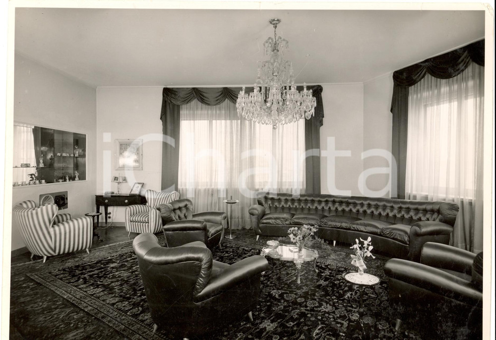 Fotografia d epoca originale 1960 ca SEVESO Arredamenti Fratelli BARNI Modello salotto Fotografia FORTUNATI 1