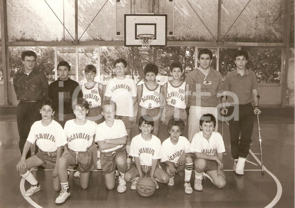 Fotografia d epoca originale 1990 ca PESARO Torneo minibasket Squadra SCAVOLINI Fotografia 1