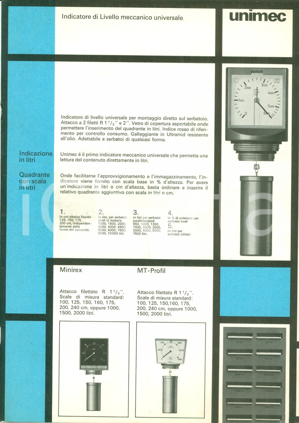 Materiale pubblicitario d’epoca 1969 CALDARO SULLA STRADA DEL VINO BZ Strumenti EURO INDEX centenario 1