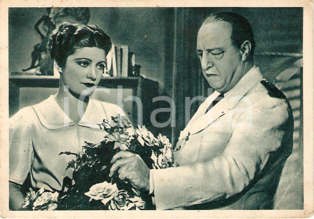 Cartolina originale da collezione 1936 NITCHEVO Harry BAUR Marcelle CHANTAL in una scena del film Foto seriale 1