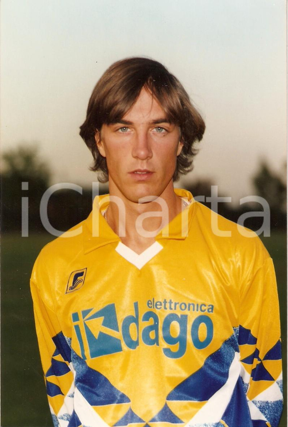 Fotografia d epoca originale 1985  1990 ca FRATTE ROSA PU Calcio Alessandro MENCARELLI Ritratto FOTO 1