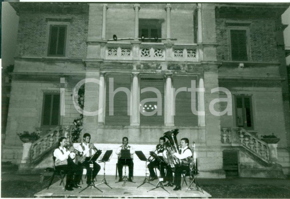 Fotografia d epoca originale 1990 ca PESARO Concerto Quintetto ROSSINI Ottoni Internazionali FOTOGRAFIA 1