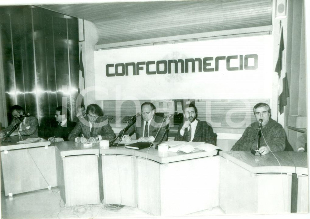Fotografia d epoca originale 1990 ca PESARO Congresso rappresentanti CONFCOMMERCIO Fotografia 1
