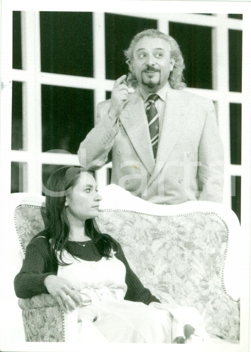 Fotografia d epoca originale 1990 ca VERONA Compagnia teatrale Giorgio TOTOLA scena spettacolo FOTOGRAFIA 1