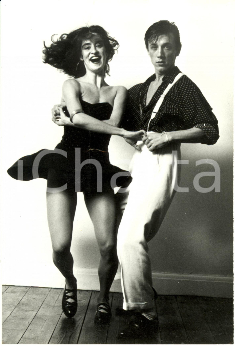 Fotografia d epoca originale 1989 PARIS Ballerini volteggiano nella LAMBADA  Il ballo piÃ¹ sexy Fotografia 1