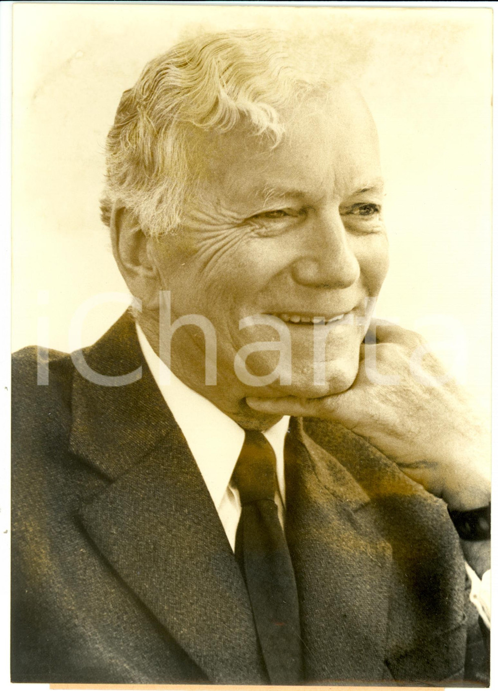 Fotografia d epoca originale 1974 PARIS AimÃ© PAQUET nouveau mÃ©diateur Ã  la place d Antoine PINAY Photo 1