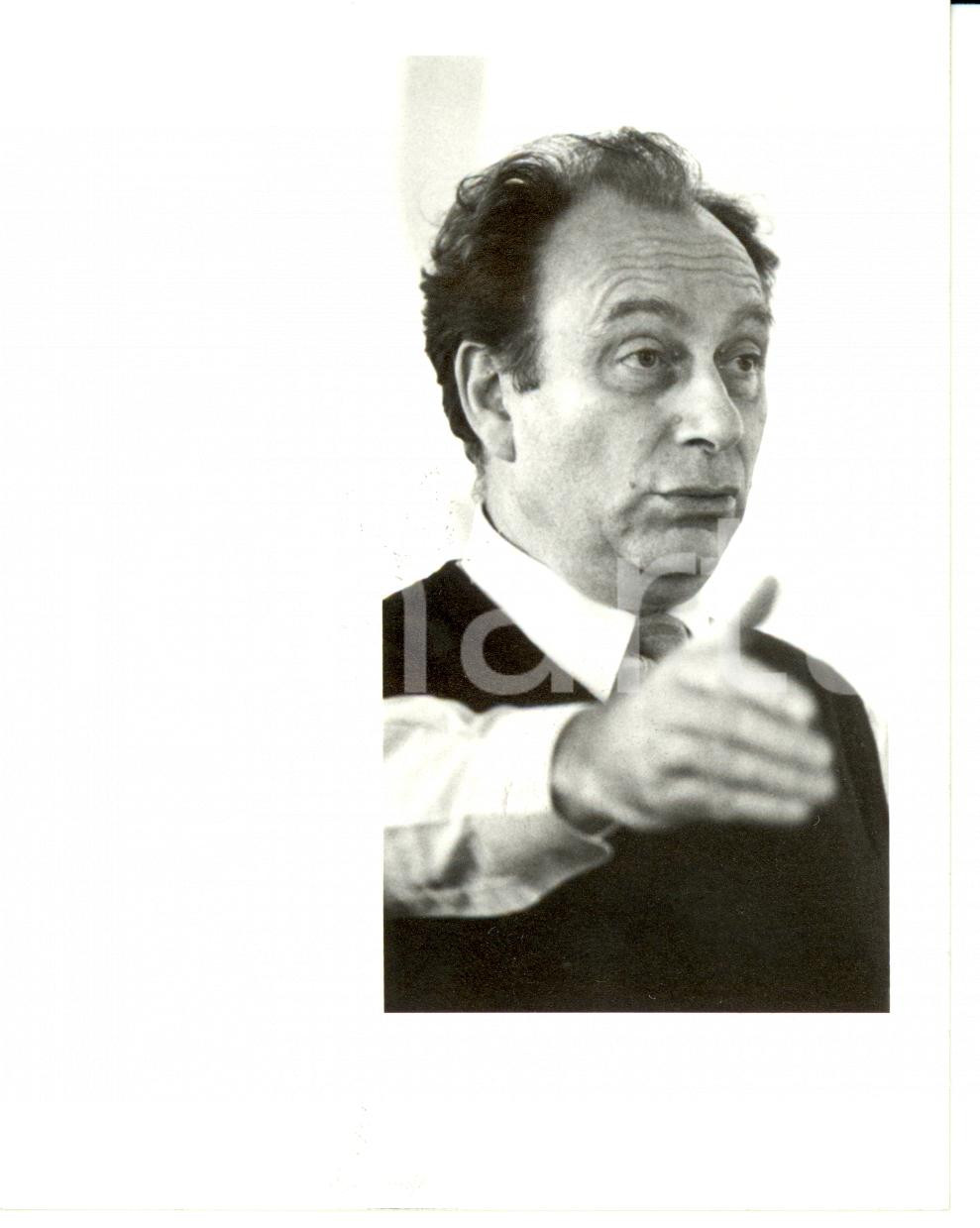 Fotografia d epoca originale 1982 PARIS Jean BORNARD Segretario CFTC Sindacato Lavoratori Cristiani 8x10 cm 1