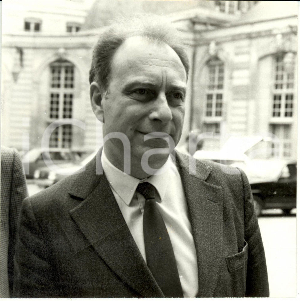 Fotografia d epoca originale 1985 ca PARIS Jean BORNARD Segretario CFTC Confederazione Lavoratori Cristiani 1