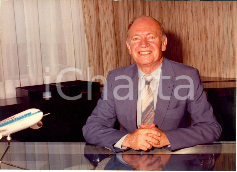 Fotografia d epoca originale 1982 PARIS AIR INTER Marceau LONG Amministratore Delegato Fotografia 1