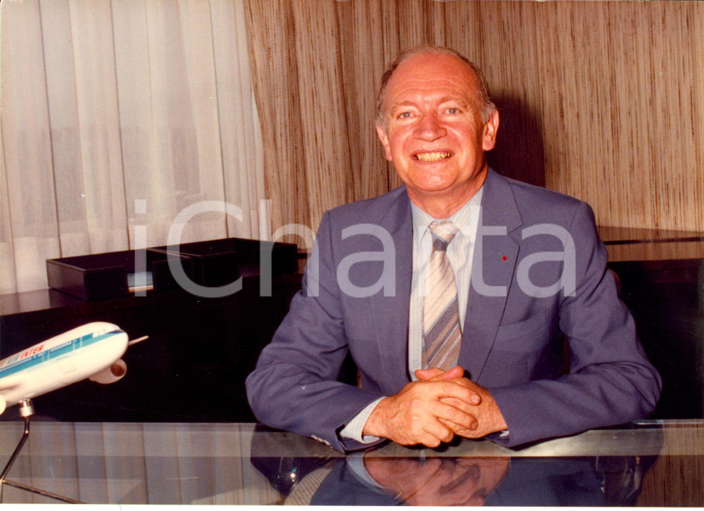 Fotografia d epoca originale 1982 PARIS Marceau LONG Amministratore Delegato compagnia AIR INTER Fotografia 1