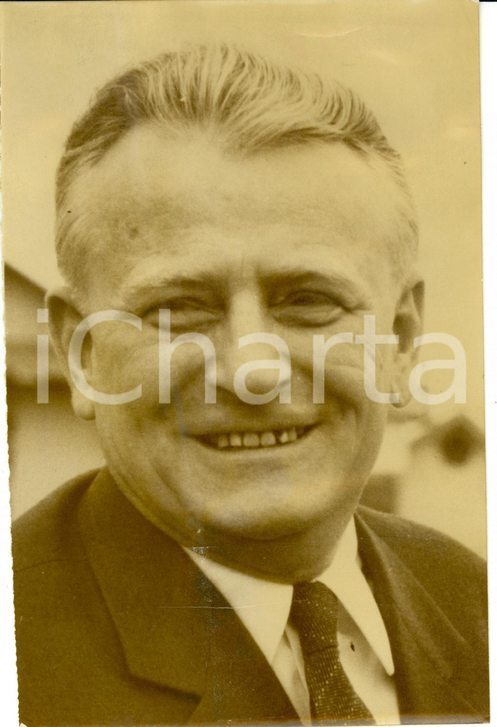 Fotografia d epoca originale 1964 CECOSLOVACCHIA AntonÃ¬n NOVOTNY rieletto Presidente della Repubblica Foto 1