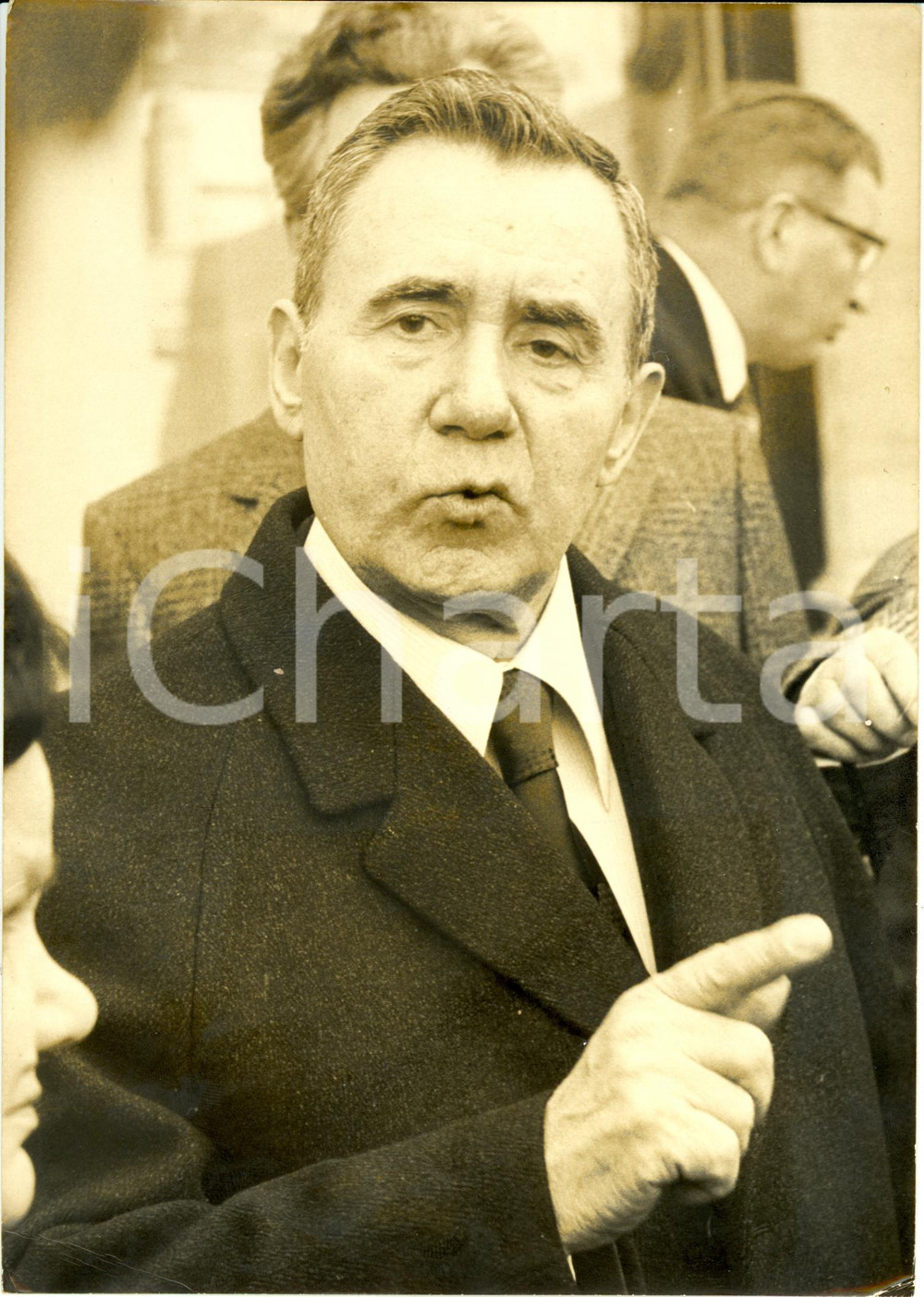 Fotografia d epoca originale 1976 PARIS Andrei ANDREYEVICH GROMYKO ministro sovietico in visita ufficiale 1