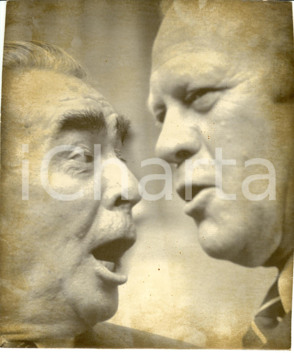 Fotografia d epoca originale 1974 VLADIVOSTOK Siberia LÃ©onid ILITCH BREZNEV incontra Gerald Rudolph FORD 1