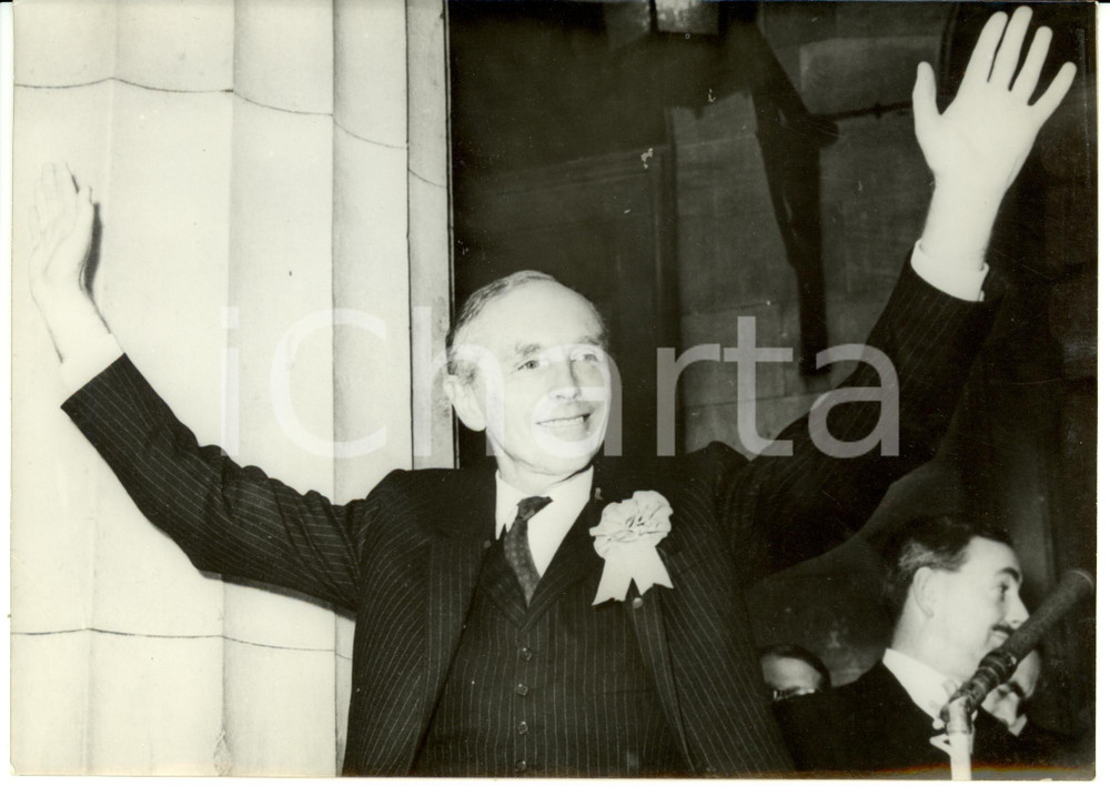 Fotografia d epoca originale 1963 KINROSS SCOTLAND Alexander Frederick DOUGLASHOME Prime Minister Photo 1