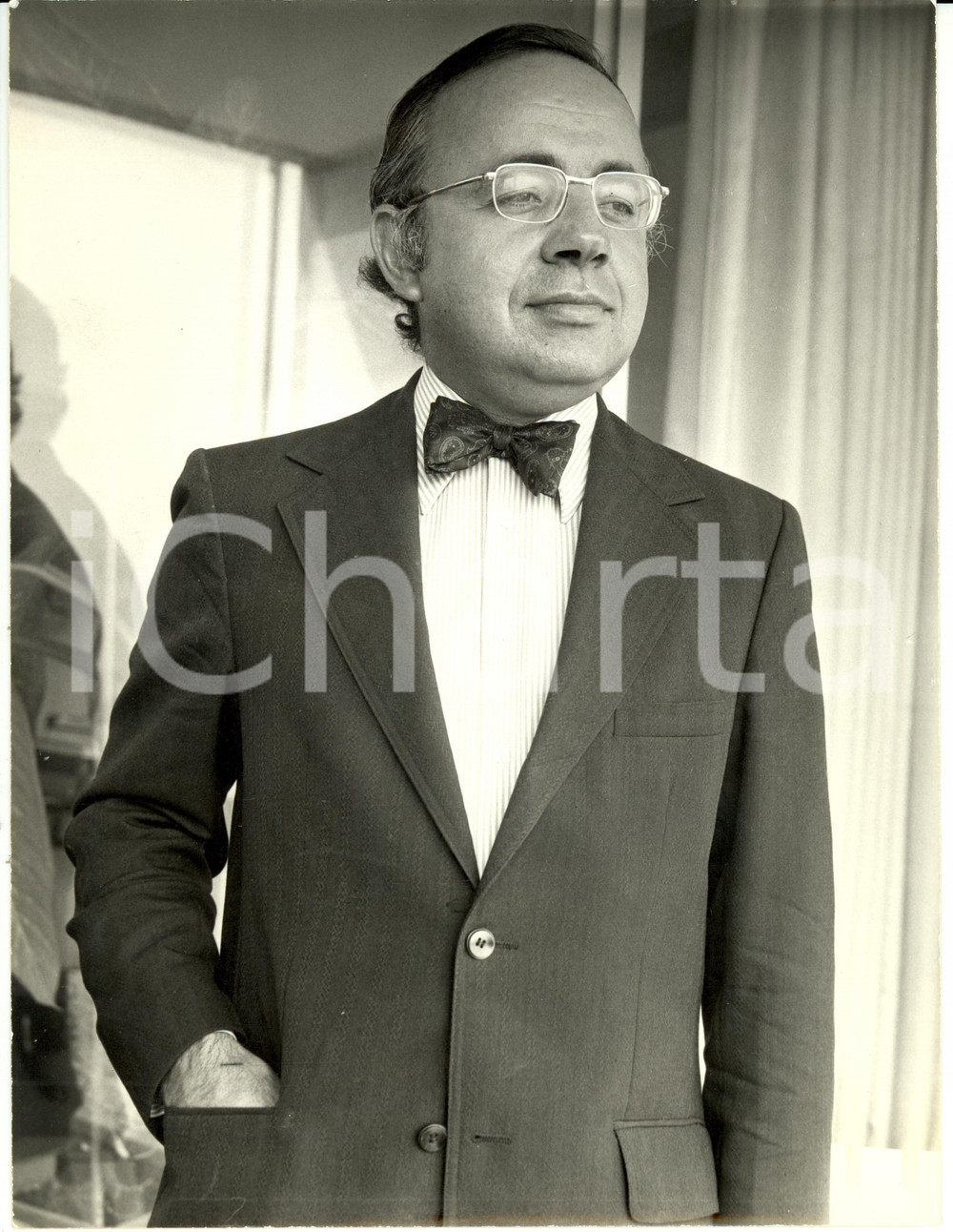 Fotografia d epoca originale 1980 ca PARIS Jacques RIGAUD futur PDG TÃ©lÃ©vision et Radio Photographie 1