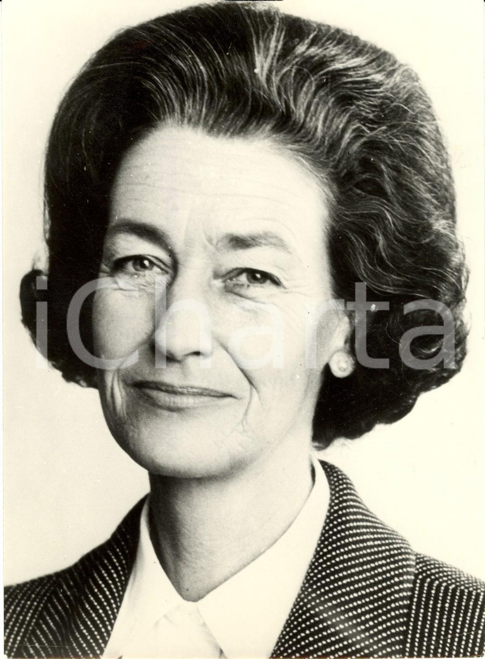 Fotografia d epoca originale 1970 ca REPUBBLICA FEDERALE TEDESCA Ritratto Katharina FOCKE Ministro sanitÃ  1