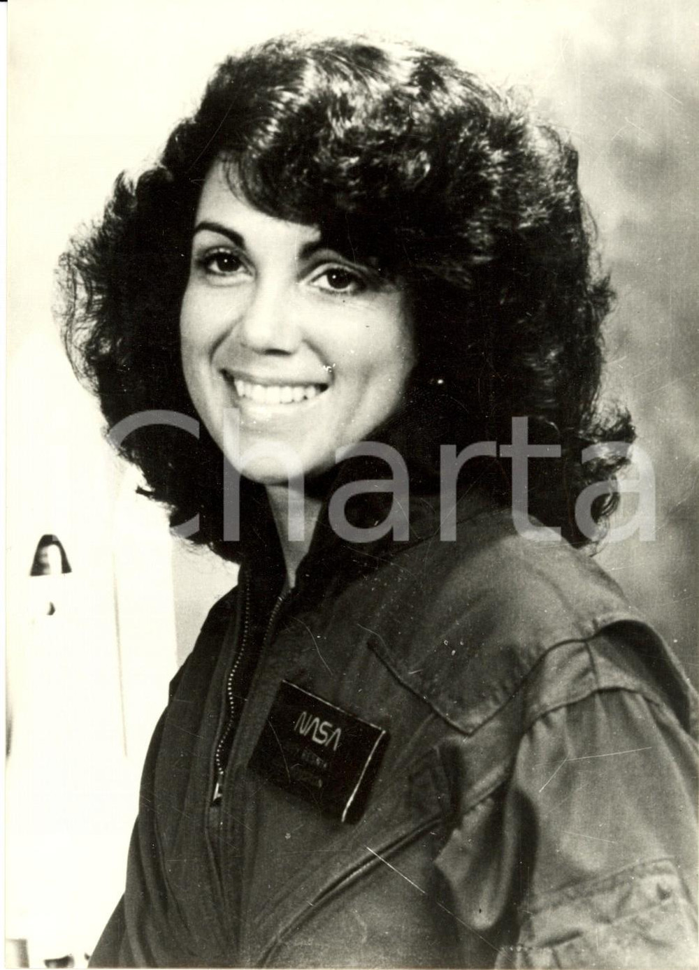 Fotografia d epoca originale 1986 USA Ritratto Judith RESNIK  Tragedia Shuttle CHALLENGER Foto 1