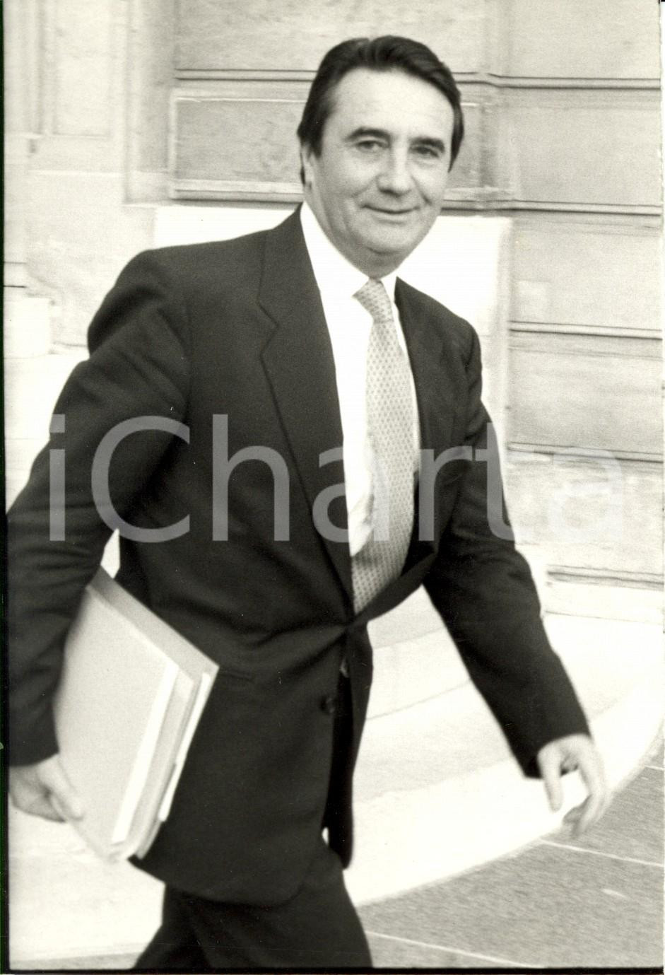 Fotografia d epoca originale 1989 PARIS F ELYSEE Ritratto di JeanPierre SOISSON ministro Lavoro Fotografia 1