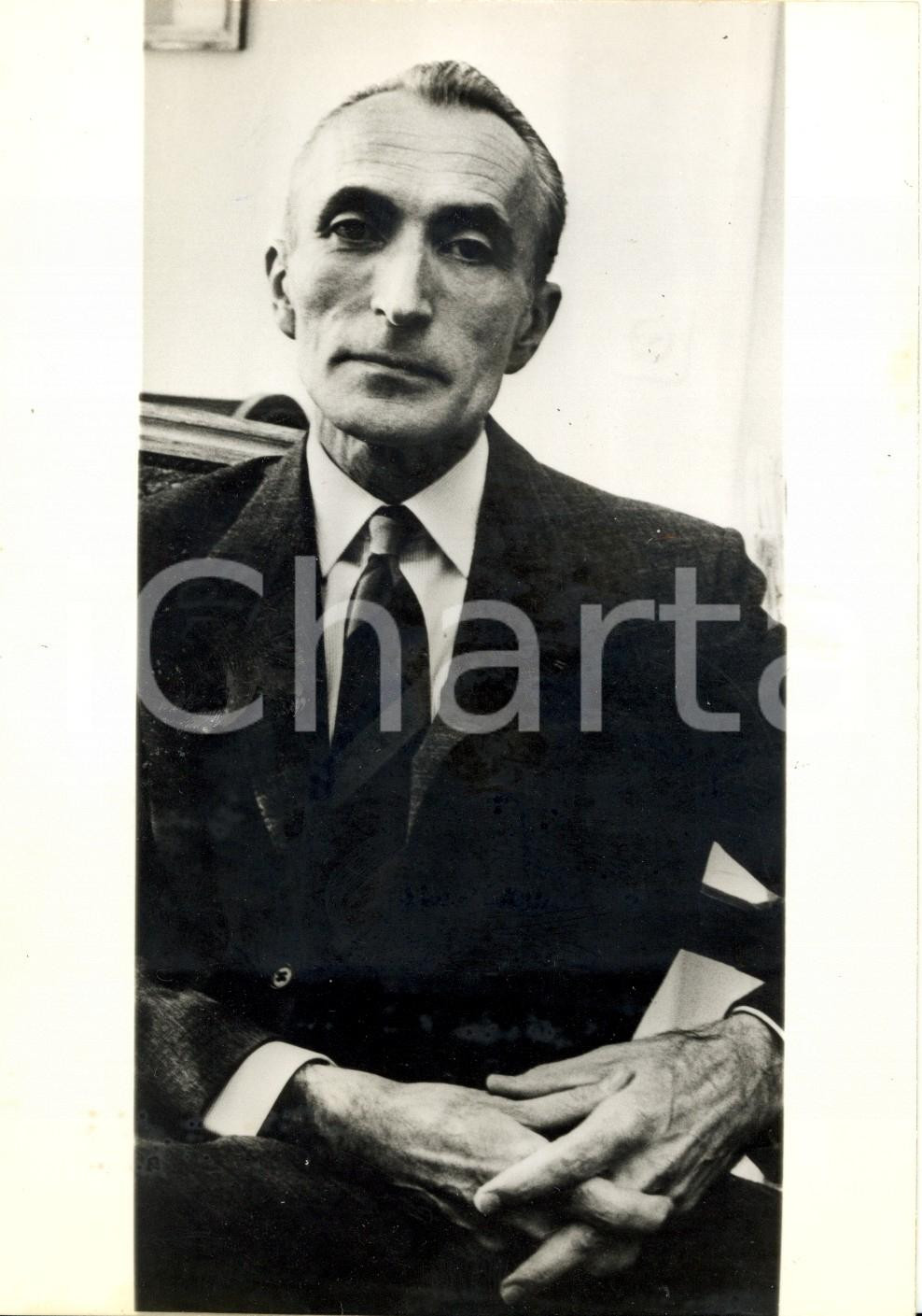 Fotografia d epoca originale 1974 DEN HAAG NL Ambasciatore Jacques SENARD dopo la sua liberazione 1