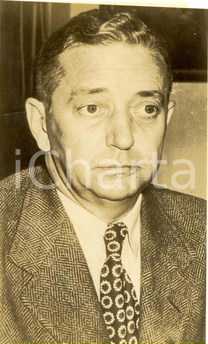 Fotografia d epoca originale 1945 USA Portrait of Sidney ALDERMAN assistant US Counsel European War Criminals 1