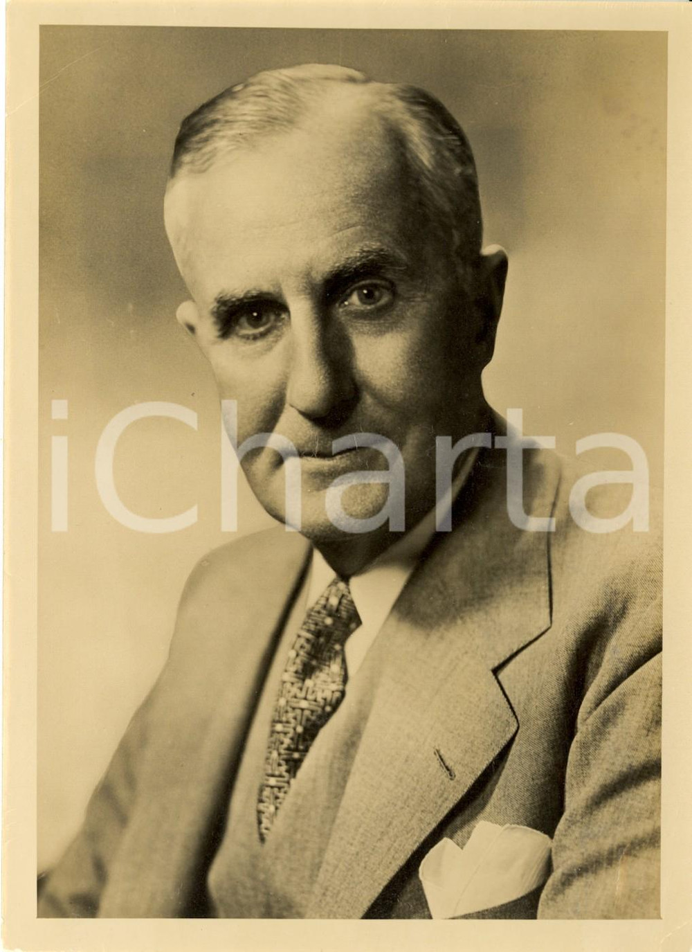 Fotografia d epoca originale 1950 USA Ritratto di Otto SEYFERTH presidente della Camera di Commercio Foto 1