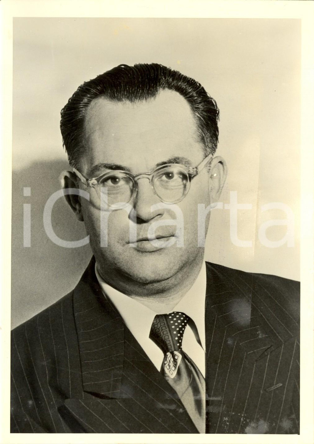 Fotografia d epoca originale 1950 ca USA Ritratto del dissidente sovietico Nikolaj DIDENKO Fotografia 1