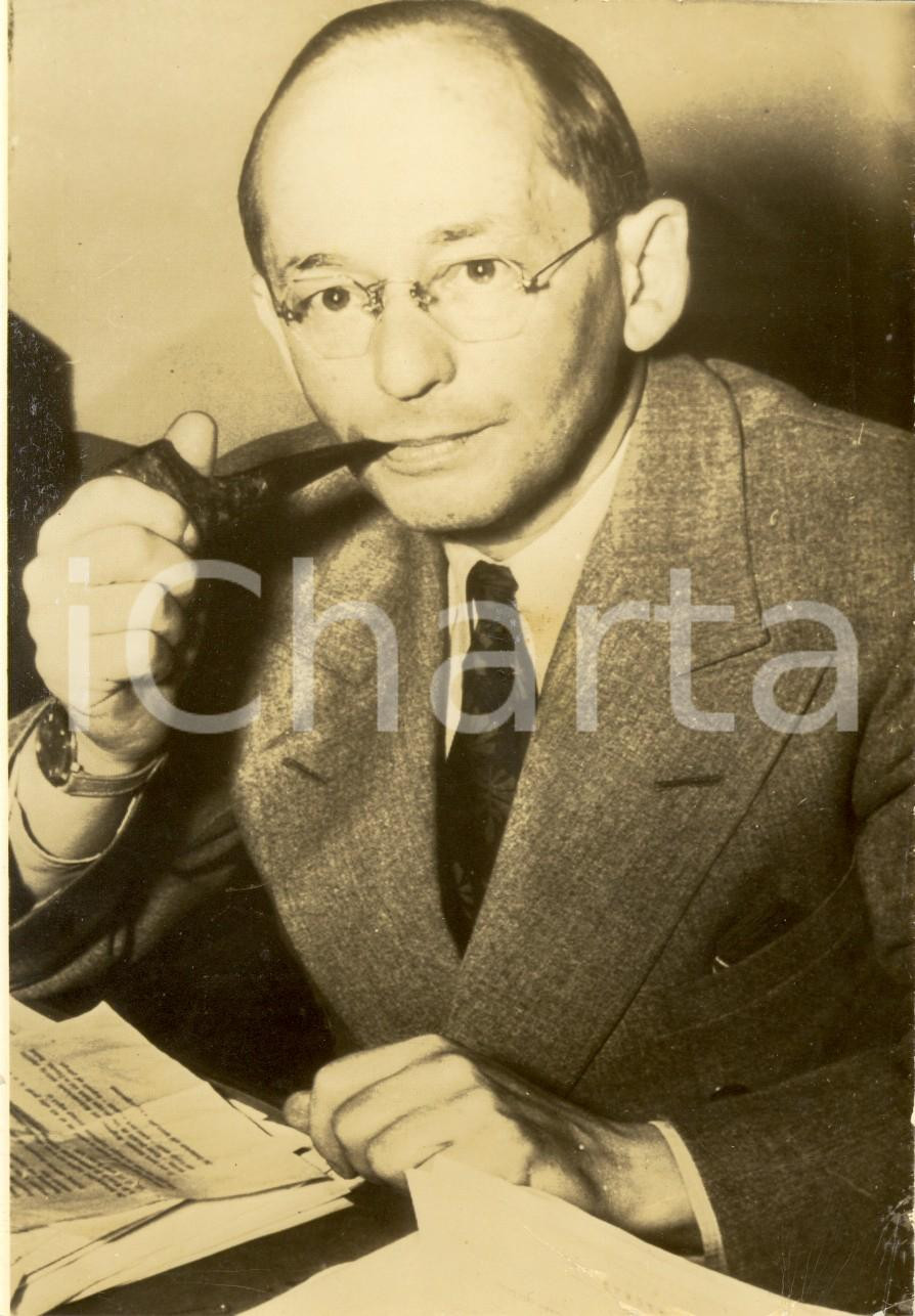 Fotografia d epoca originale 1945 USA Isador LUBIN membro THREEPOWER REPARATIONS COMMISSION Ritratto 1