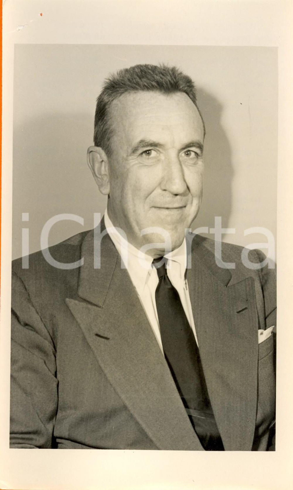 Fotografia d epoca originale 1951 WASHINGTON USA Chester BOWLES ambasciatore in INDIA e NEPAL Ritratto 1