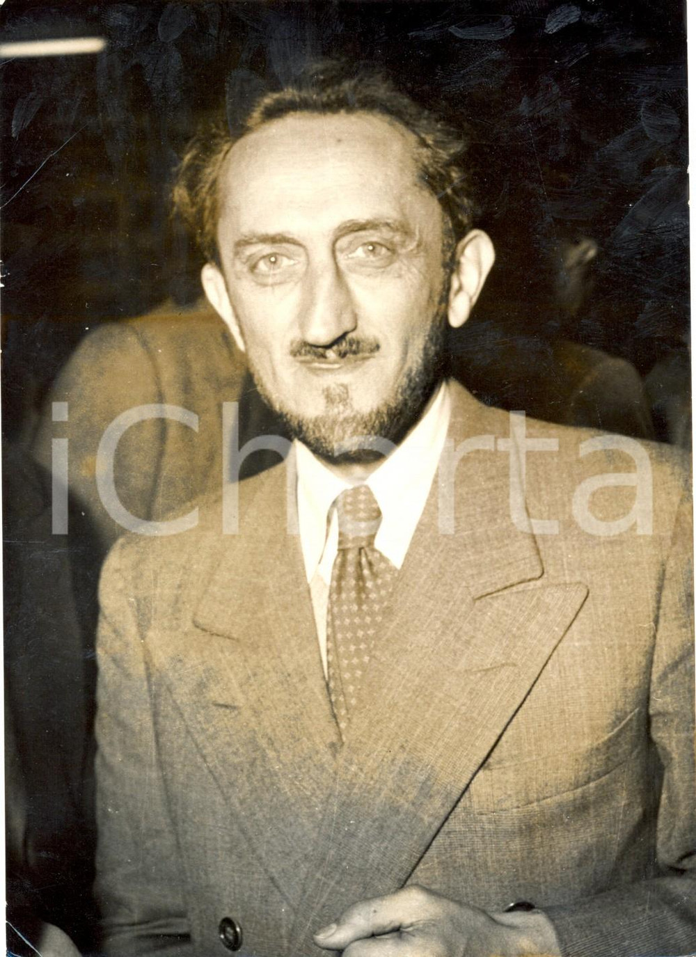 Fotografia d epoca originale 1960 PARIS Fisico Francis PERRIN padre della bomba atomica francese FOTOGRAFIA 1