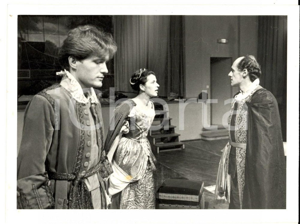 Fotografia d epoca originale 1985 ca STRASBOURG AtÃ©lier lyrique du RHIN  Messinscena in costume storico 1