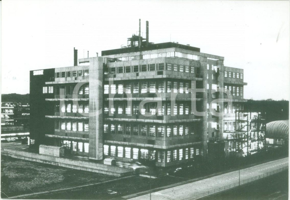 Fotografia d epoca originale 1981 MUTTENZ SWITZERLAND Fabbrica di produzione coloranti Vera fotografia 1