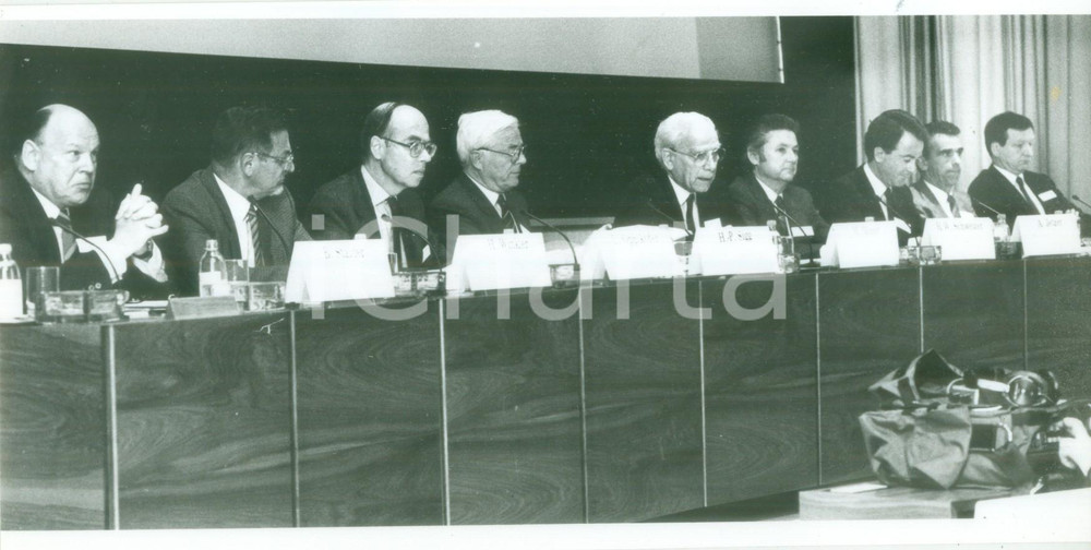 Fotografia d epoca originale 1987 SCHWEIZERHALLE SVIZZERA Stato Maggiore fabbrica SANDOZ Fotografia 1
