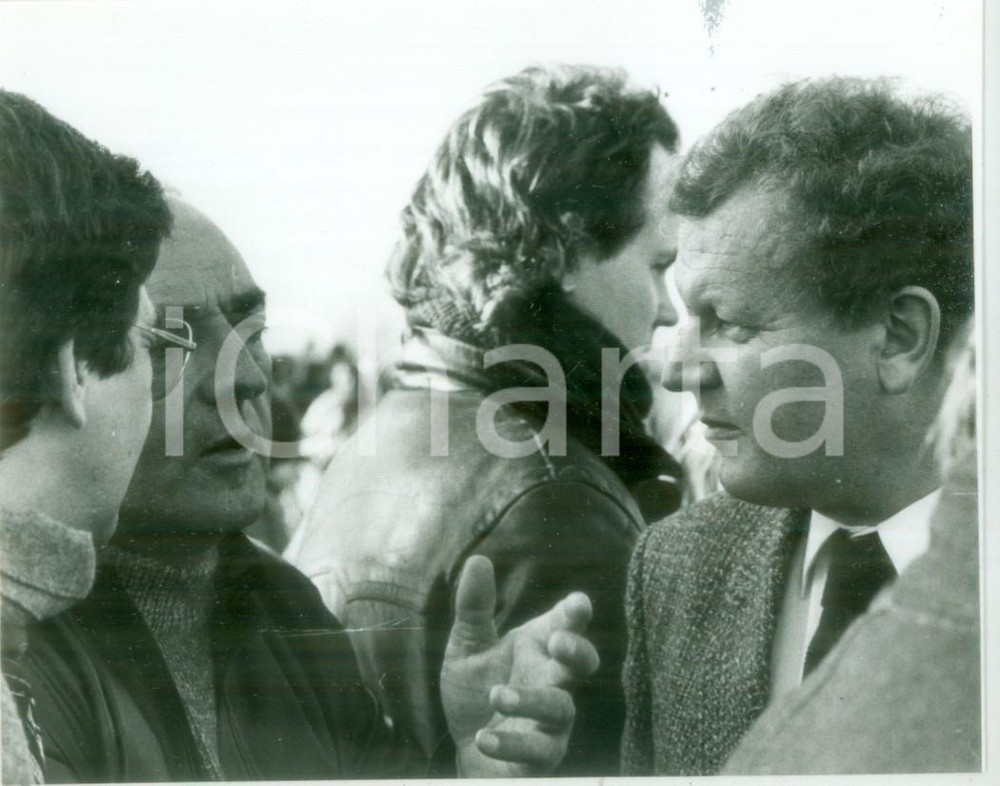 Fotografia d epoca originale 1986 AUGGEN GERMANIA Manifestanti contro inquinamento acque SANDOZ Fotografia 1