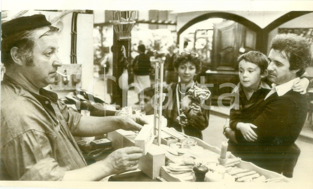 Fotografia d epoca originale 1980 MULHOUSE F Artigiano del legno alle JournÃ©es d Octobre Fotografia 1