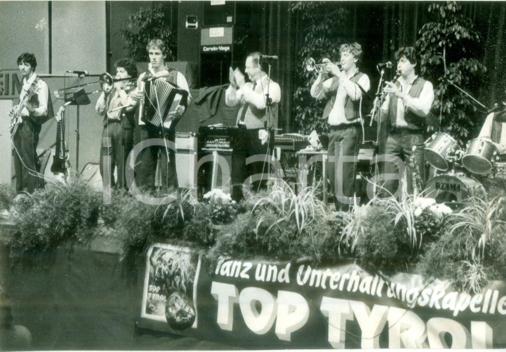 Fotografia d epoca originale 1990 ca MULHOUSE F Orchestra TOP TYROL alle JournÃ©es d Octobre Fotografia 1