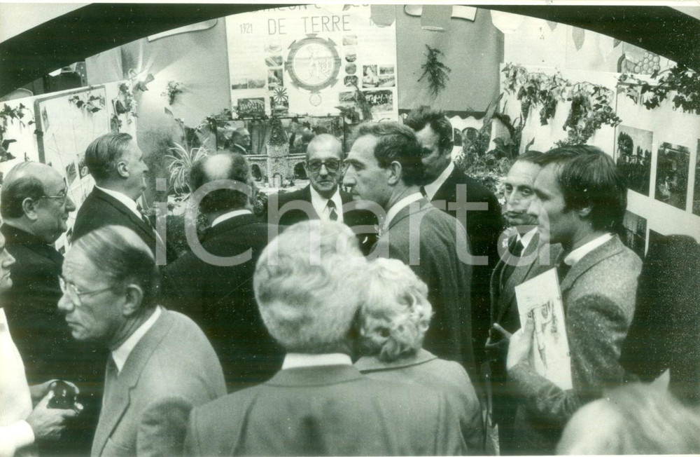 Fotografia d epoca originale 1990 ca MULHOUSE F Politici in visita alle JournÃ©es d Octobre Fotografia 1