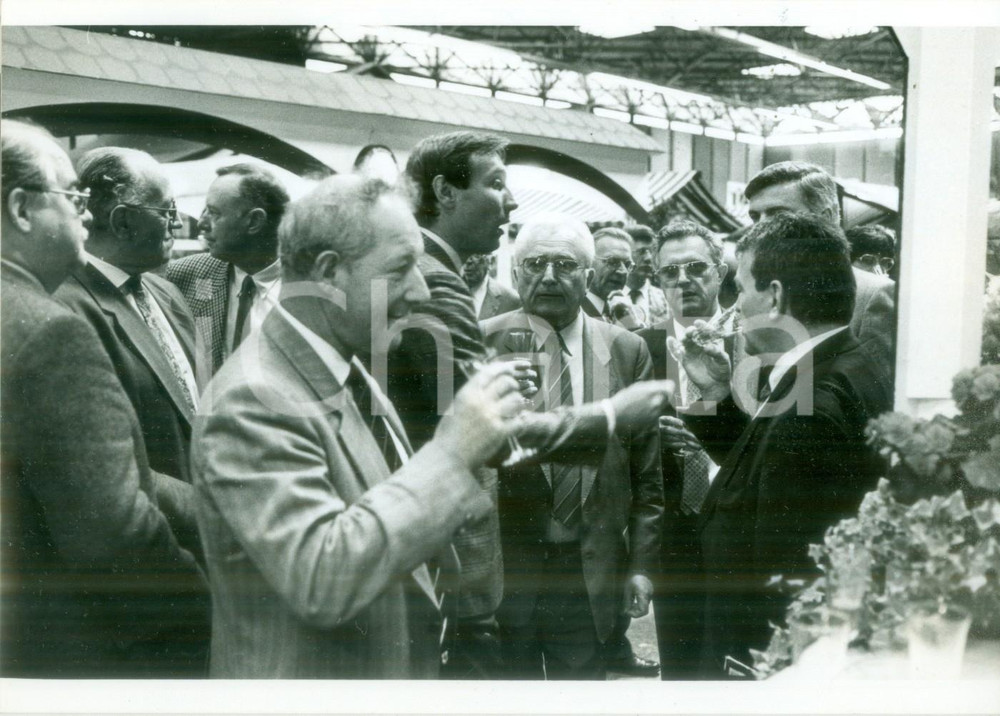 Fotografia d epoca originale 1987 MULHOUSE F Brindisi delle autoritÃ  alle JournÃ©es d Octobre Fotografia 1