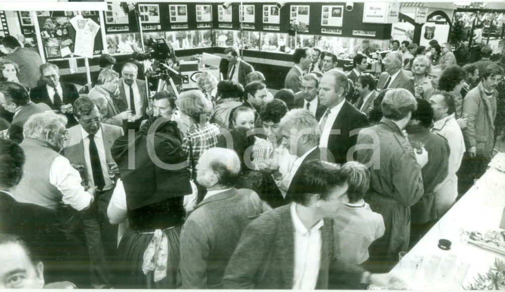 Fotografia d epoca originale 1984 MULHOUSE F Inaugurazione mercatini delle JournÃ©es d Octobre Fotografia 1