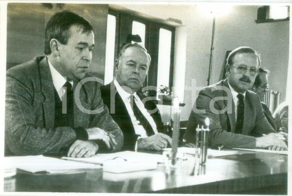 Fotografia d epoca originale 1987 HARSKIRCHEN FRANCE Assegnazione dei premi per la caccia Fotografia 1