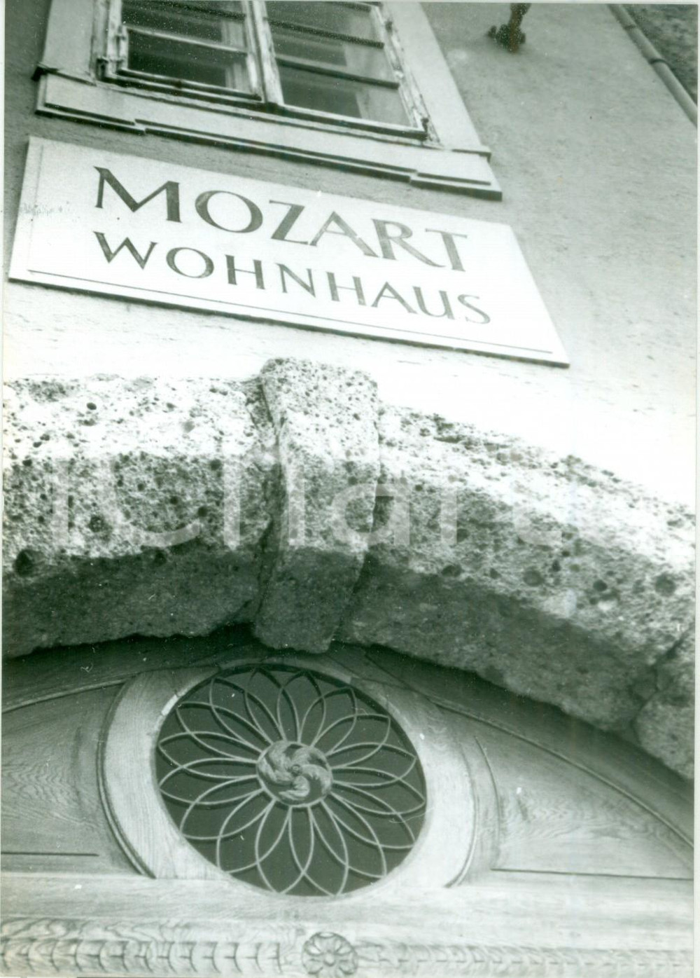 Fotografia d epoca originale 1990 ca SALZBURG AUSTRIA Casa natale di MOZART Facciata Wohnhaus Fotografia 1
