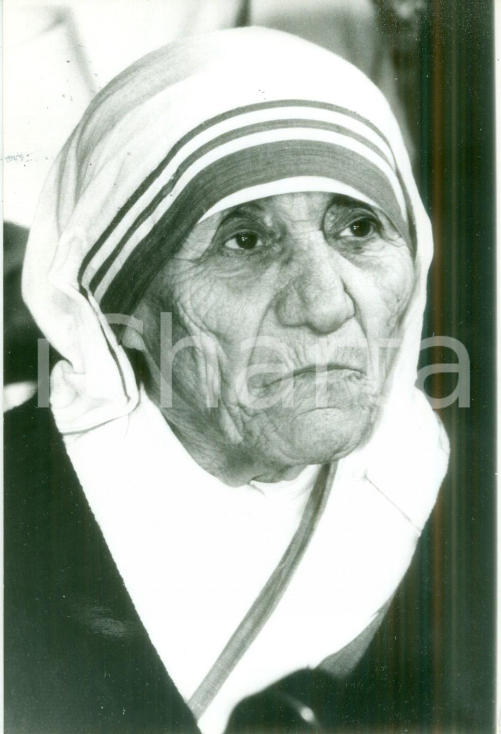 Fotografia d epoca originale 1990 Madre Teresa di CALCUTTA si ritira Ritratto Fotografia 1