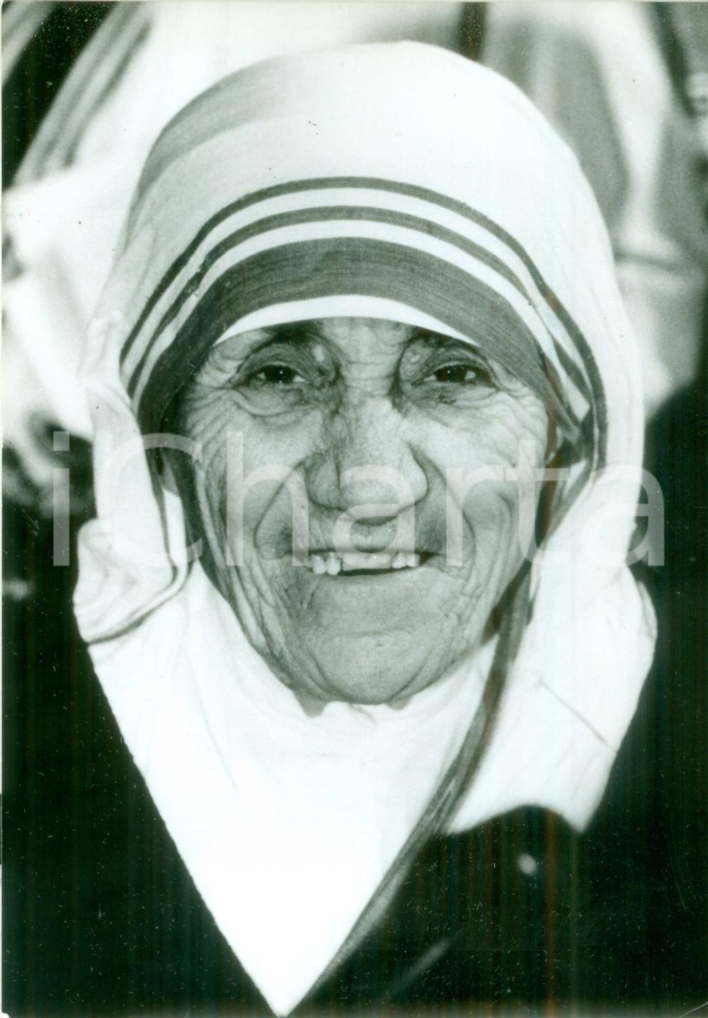 Fotografia d epoca originale 1992 Madre Teresa di CALCUTTA sorridente Ritratto Fotografia 1