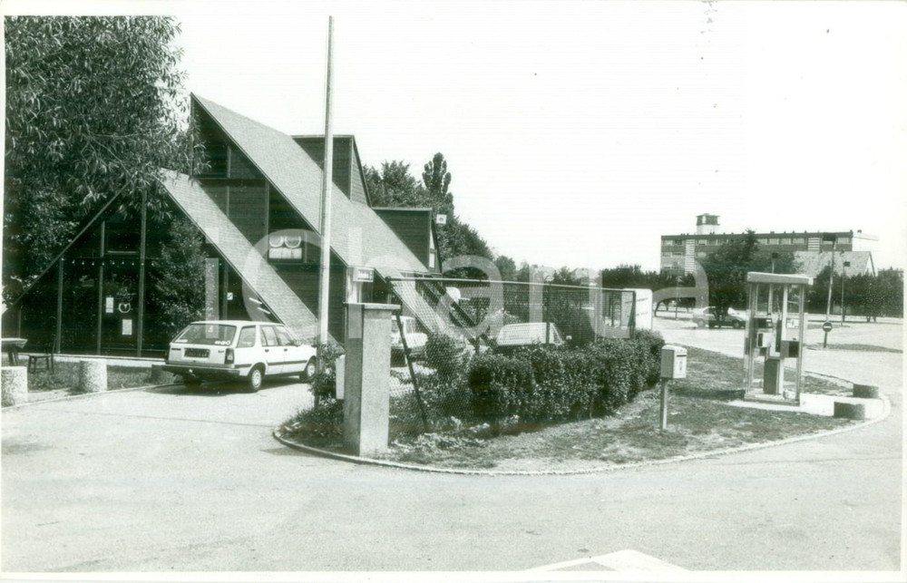 Fotografia d epoca originale 1989 CERNAY FRANCE Ingresso alla zona del campeggio Fotografia 1